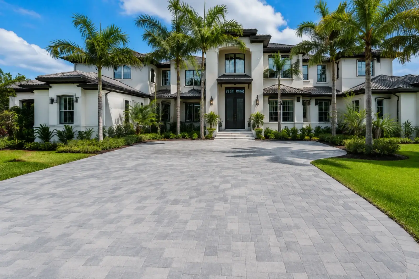 Freshly painted South Florida home exterior by KB Painting & Refinishing