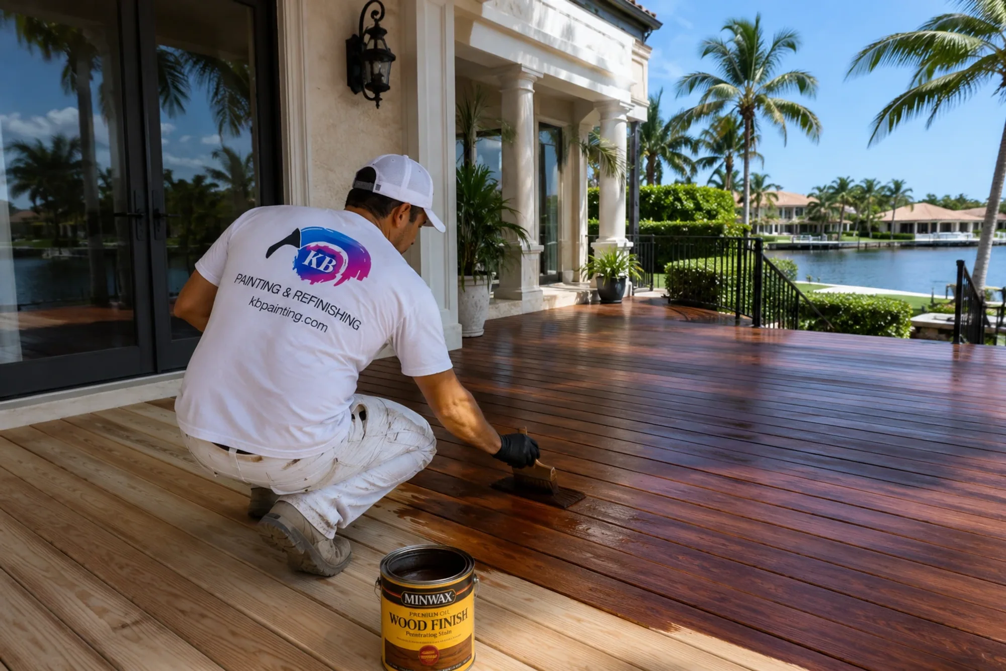 Deck & Fence Staining by KB Painting in South Florida